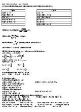 Bài tập Chương I+ II - Đại số Lớp 8